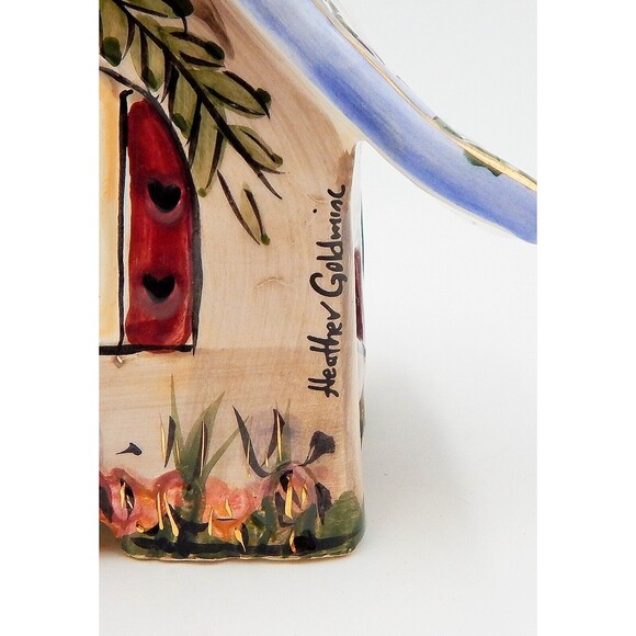 Blue Sky Clayworks BLUE SKIES Tea Light House Heather Goldminc Small 2001 - Picture 4 of 11